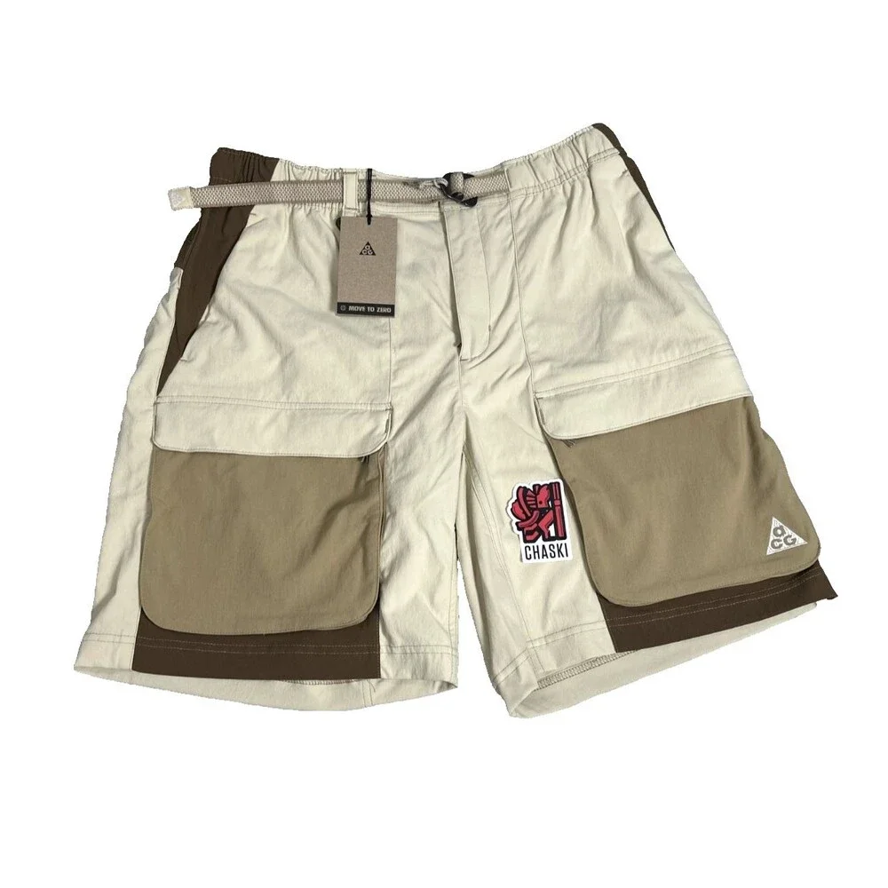 Nike ACG Cargo Shorts Smith Summit HV0593-229 Khaki Tan Men's XL NEW